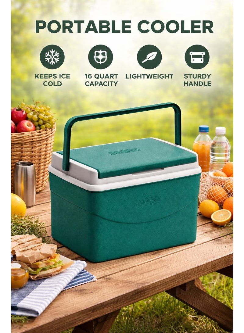 Cosmoplast 5L Portable Insulated Cooler Box with Carry Handle – Compact Ice Box for Picnic, Travel & Outdoor Use - Image 2